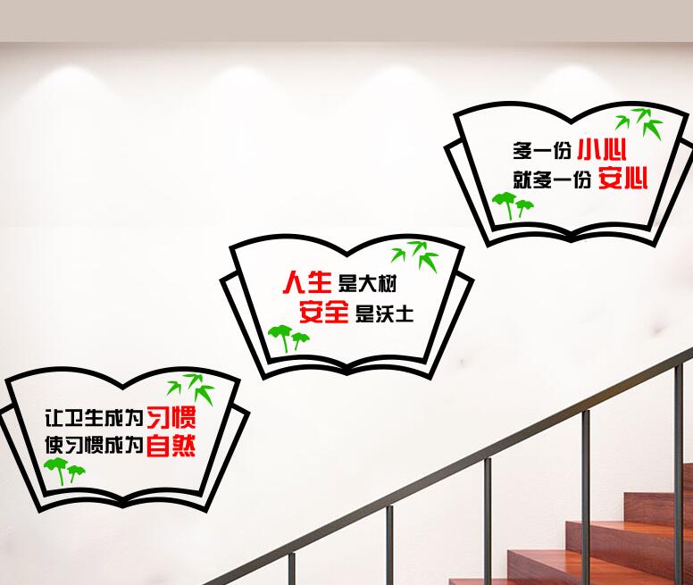 教育機構學校培訓文化墻圖一
