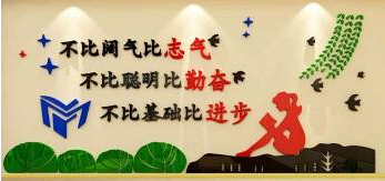 校園勵志標語3d立體貼畫學校班級文化墻