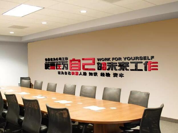 恒大集團員工辦公室文化墻