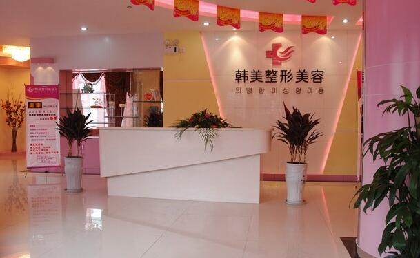 韓美整形美容店前臺背景墻