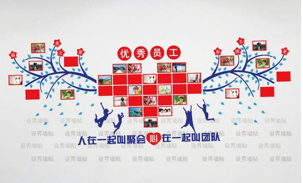 企業文化墻宣傳欄優秀員工天地團隊風采班級榮譽展示墻