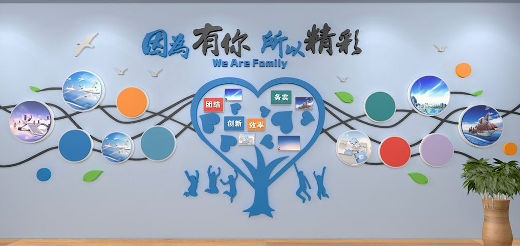 大樹創意員工風采照片墻企業文化墻