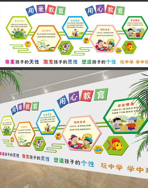 幼兒園文化墻效果圖