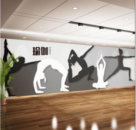 北京瑜伽館文化墻