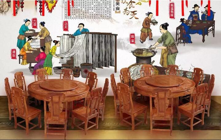 胃享樂餐廳文化墻制作