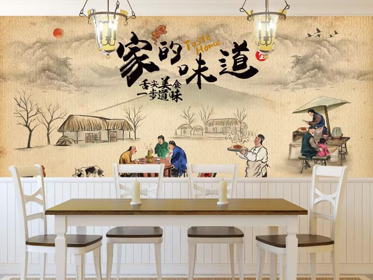 美奇餐廳文化墻制作