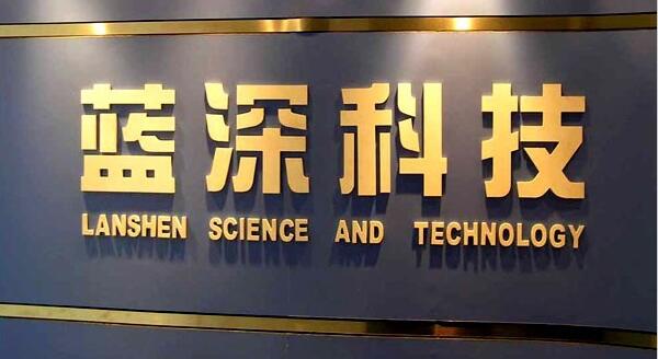 藍(lán)深科技公司戶外鈦金字制作