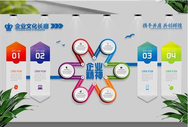 北京卓眾出版有限公司文化墻創(chuàng)意設計圖