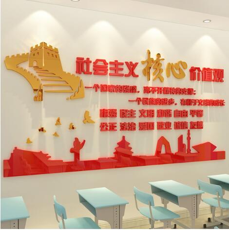 社區(qū)黨建亞克力文化墻主題