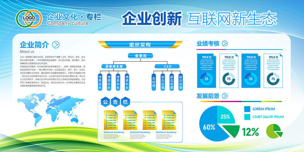 企業(yè)文化墻宣傳展板設(shè)計(jì)