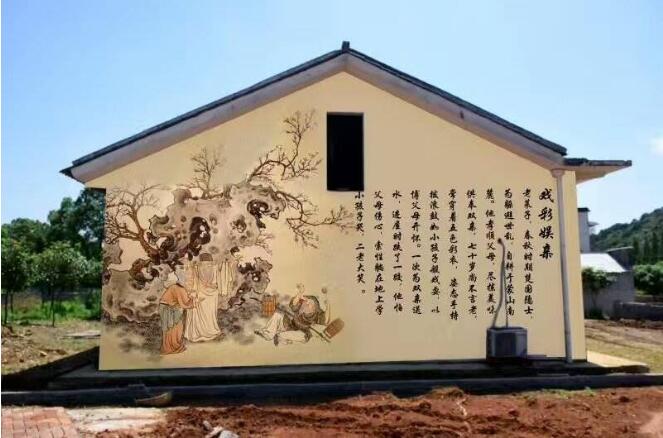 電信局社區(qū)露天文化墻設(shè)計(jì)圖