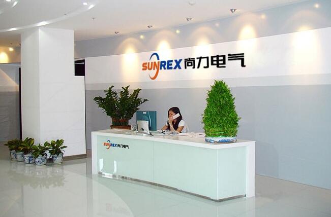 北京尚力電氣公司大氣前臺文化墻設計