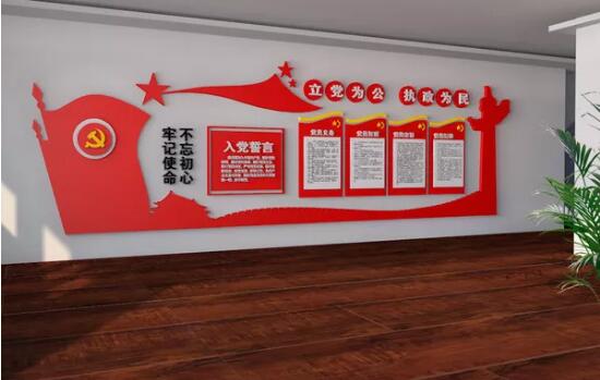 紫霞園社區(qū)社區(qū)走廊黨建文化墻