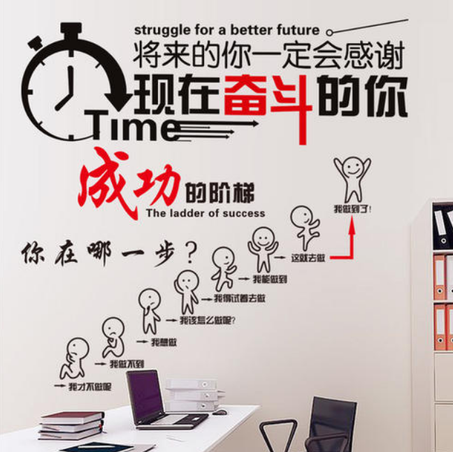 公司辦公室員工團隊風采照片勵志墻