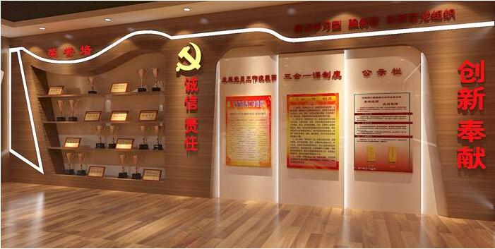 工商銀行黨建文化墻設計方案