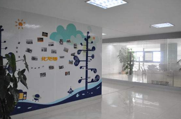 互聯網立體企業文化形象墻設計圖片