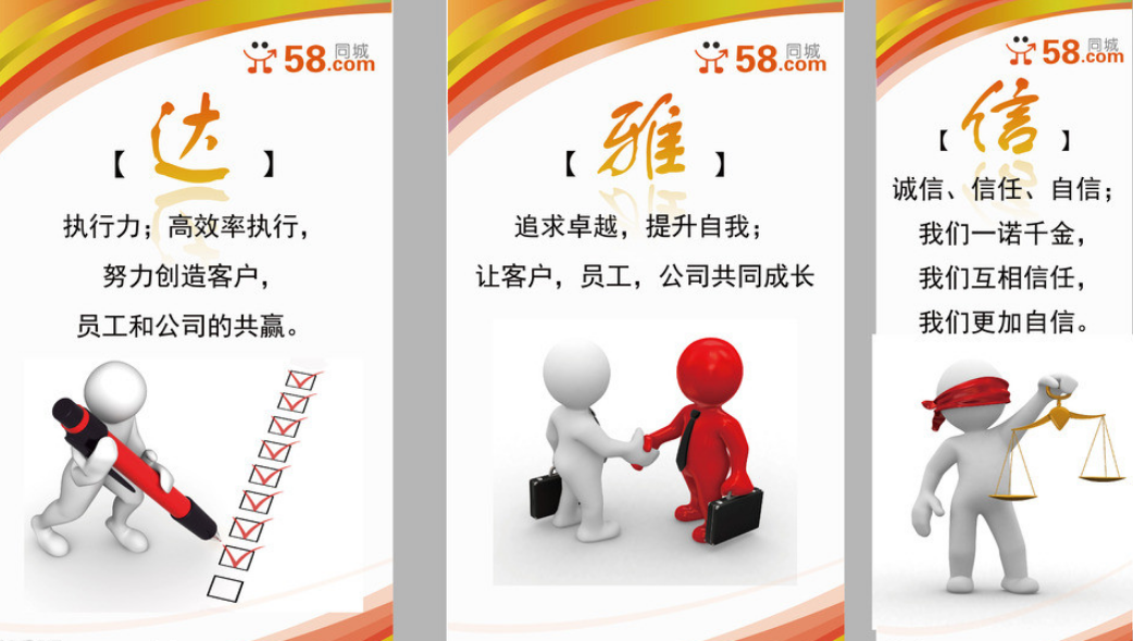 房屋中介企業文化墻設計圖片