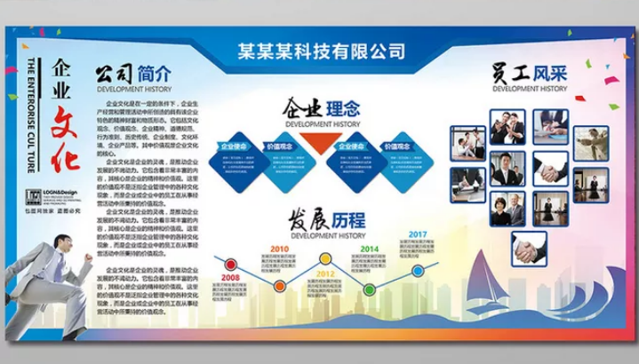 企業文化墻設計圖片