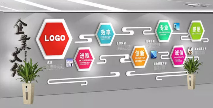企業文化墻設計圖片4