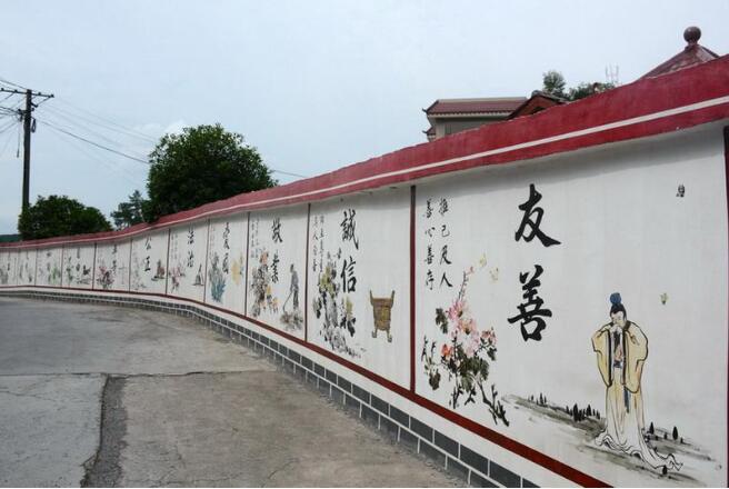 白銀路街道文化墻圖片