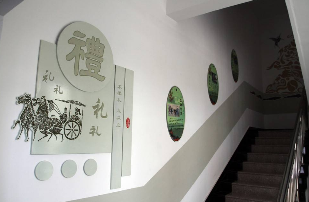 報社樓梯文化墻圖片制作