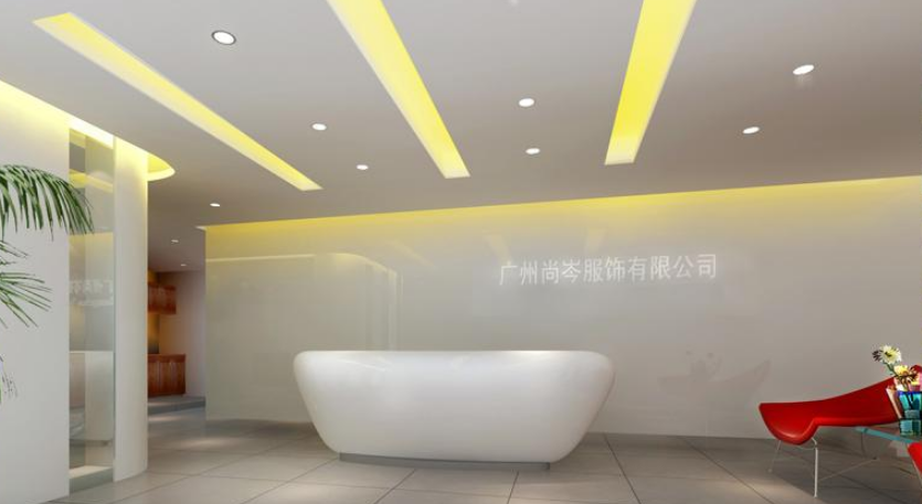 建筑公司前臺形象墻裝修效果圖片