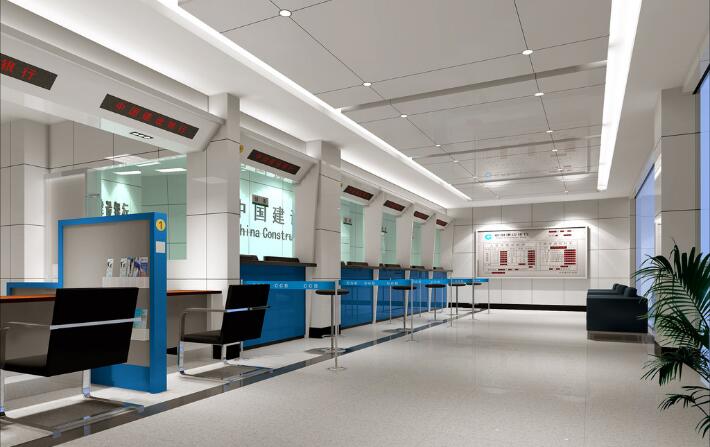 中國建設銀行網點文化墻圖片