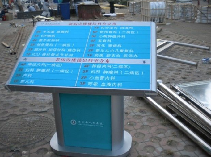 小區(qū)指示牌 醫(yī)院導(dǎo)視牌 立地索引牌