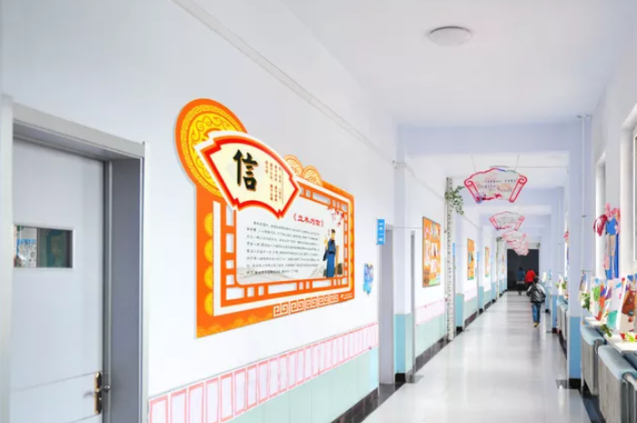 學校別的墻面的文化墻制作
