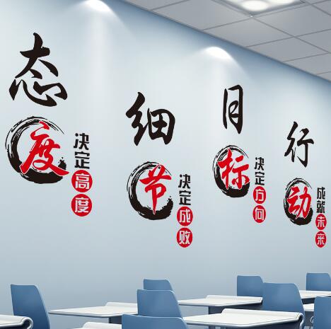 電商公司勵志文化墻設計制作的主題