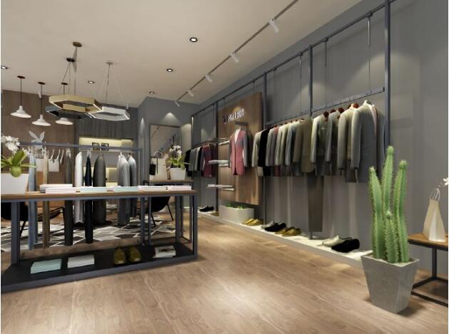 非印不可服裝店鋪文化墻設計制作效果圖