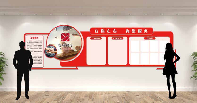 晉城銀行服務文化墻主題