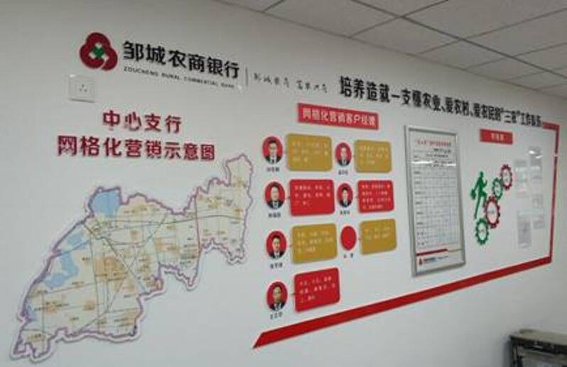 鄒城農商銀行服務文化墻主題