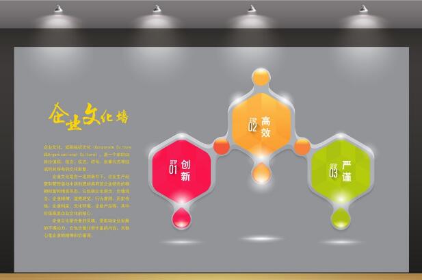上海威博廣告有限公司企業文化墻設計制作價格