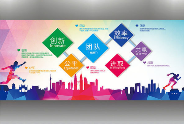 設計制作公司文化墻,企業留學形象墻