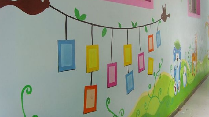 幼兒園墻體彩繪鄭州幼兒園墻體彩繪制作