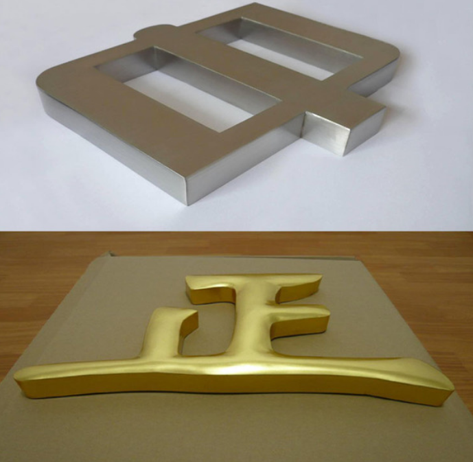 精品不銹鋼字平面鈦金字球面玫瑰金字電鍍做舊仿古銅字制作定制