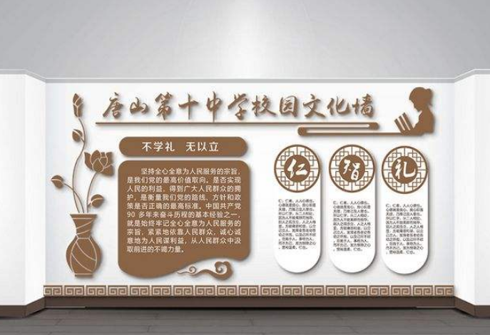 國學經典文化墻圖片