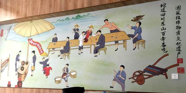 幼兒園墻繪涂鴉飯店手繪墻體彩繪手繪墻