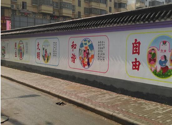 王莊社區文化墻制作