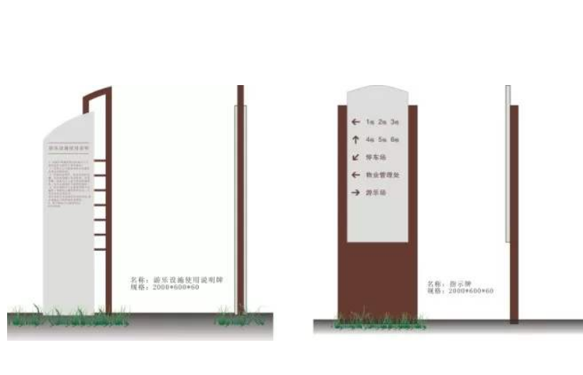 游樂場說明牌立地式樓層指示牌導視系統