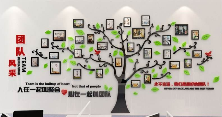 團隊亞克力3d立體墻貼企業(yè)墻