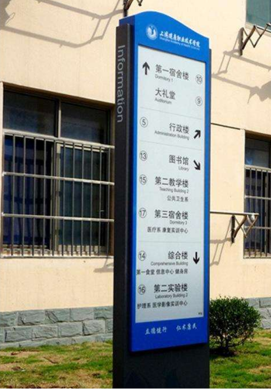 導向牌不銹鋼精神堡壘戶外索引牌商城指示牌戶外立式導視牌
