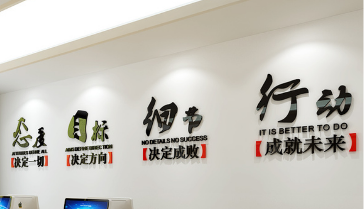 團隊風采公司文化墻企業照片墻相框創意辦公室裝飾勵志亞克力墻