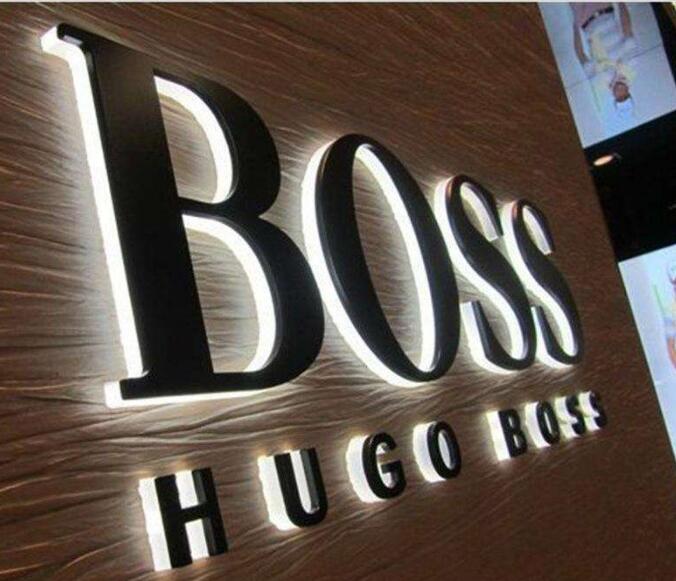 BOSS不銹鋼發光字招牌