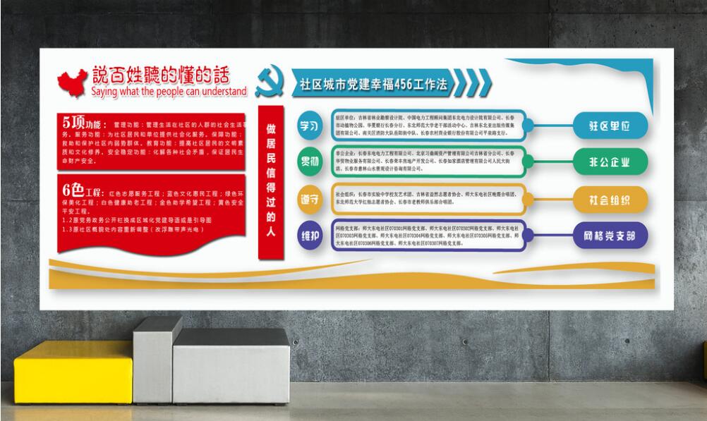 社區文化墻設計圖片