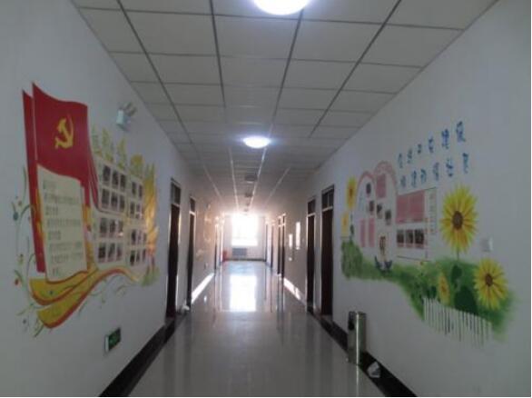 文明社區走廊墻體文化圖片