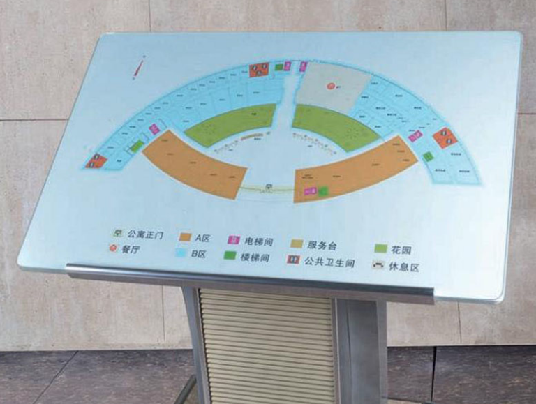 銹鋼金色大堂導視標牌索引牌