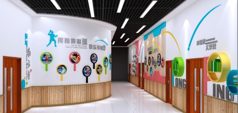 精美校園文化長廊設計文化墻