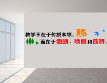 師德語文學校教師辦公室裝飾墻貼亞克力激勵標語貼紙貼畫3d立體